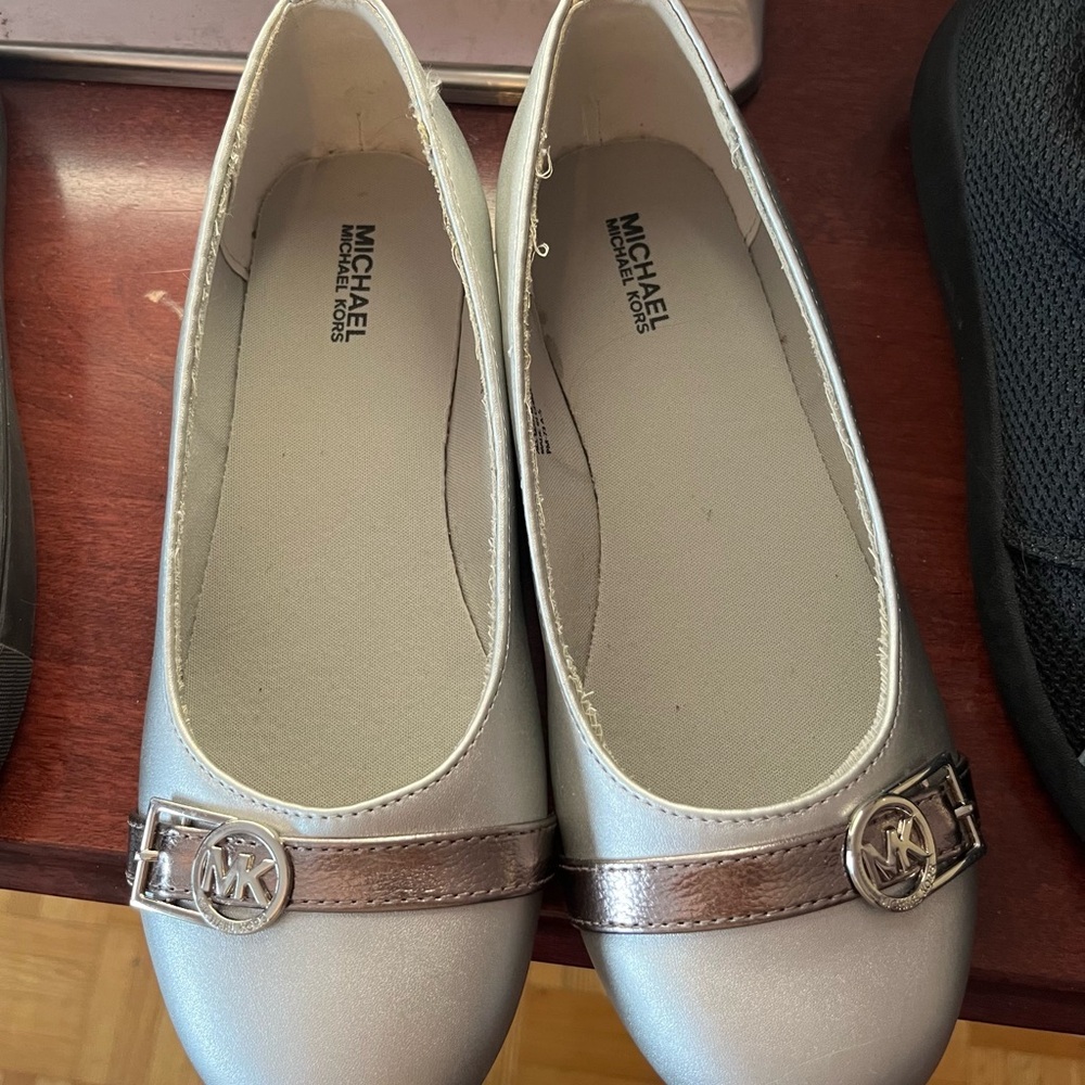 Michael Kors Silver and Brown Dress Shoes Elegant Design